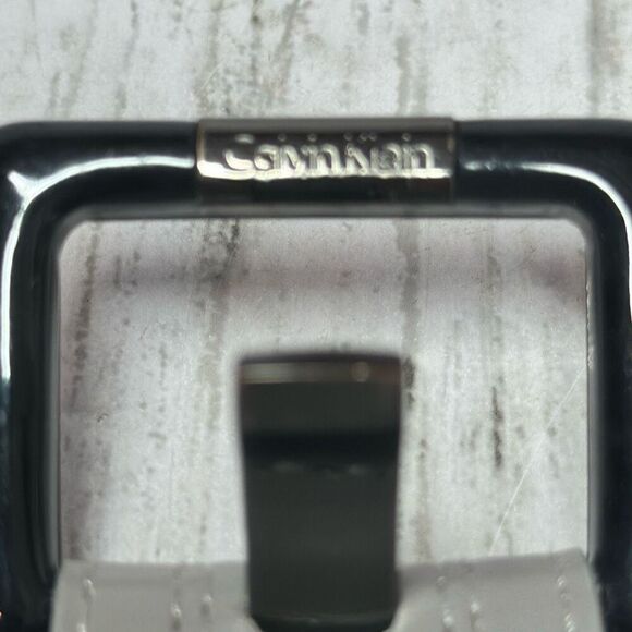 Calvin Klein Men's Synthetic Leather Belt Gray size L Large 621137 - Picture 8 of 8